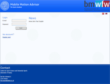 Tablet Screenshot of motionadvisor.com